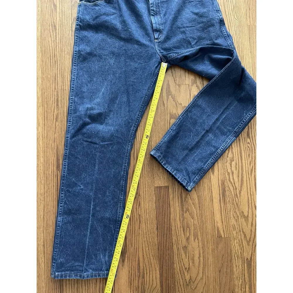 Wrangler 47MWZ Jeans Men's 42x34 Regular Fit Cowboy Cut Western Denim Dark Wash